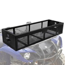Universal ATV Rack Black Steel Front Cargo Basket