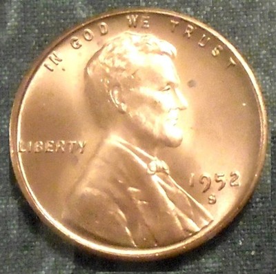1952 S Wheat Cent BU FuLL RED BRILLIANT UNCIRCULATED San Francisco  MOST DATES!