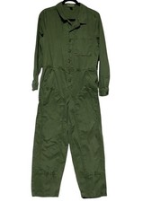 Universal Thread Goods Comp One Piece Jumpsuit Women's Size 6 Green Long Sleeves