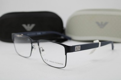 NEW ARMANI EXCHANGE AX 1019 6099 BLUE GUNMETAL AUTHENTIC EYEGLASSES 54-17