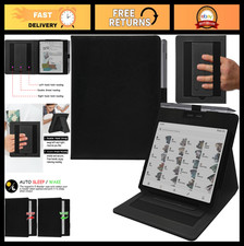 Double Stand Case for 7" Tablets - Auto Sleep/Wake, Elastic Pen Holder, Double H