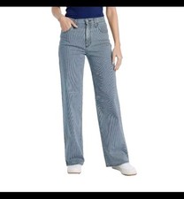 Women's High Rise Wide Leg Jeans Universal Thread Blue Size 4 