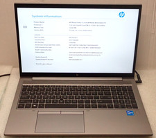 HP ZBook Firefly 15 G8 Intel i5-1145G7 2.60GHz 16GB RAM 256GB SSD Grade A