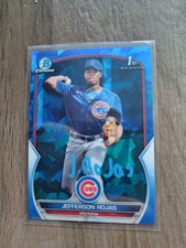 Jefferson Rojas Signed 2023 1st Bowman Refractor Baseball Card Cubs #BCP-70
