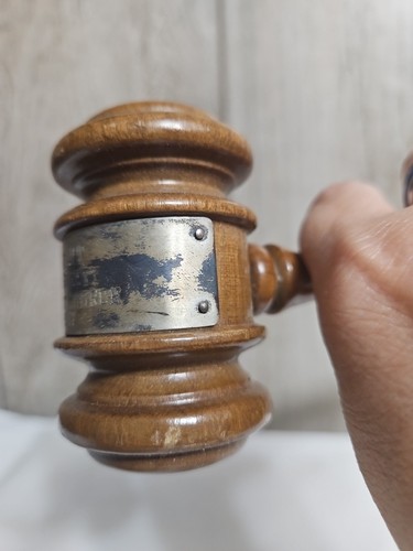 GAVEL, wooden "President, Rosary Society, Holy Ghost Church, 1956-1957", VTG - Bild 18 von 18