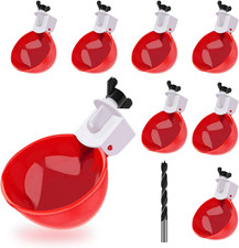 Professional Chicken Waterer Cups, 8 Packs Large Chicken Water Feeder, Tee Fi...
