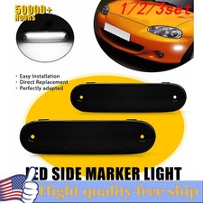 2/4x smoked Len Front Rear Side Marker Light Lamp Set FOR MAZDA MX-5 MIATA 90-05