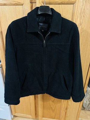 Covington Men s Wool Blend Full Zip Jacket Black Size M
