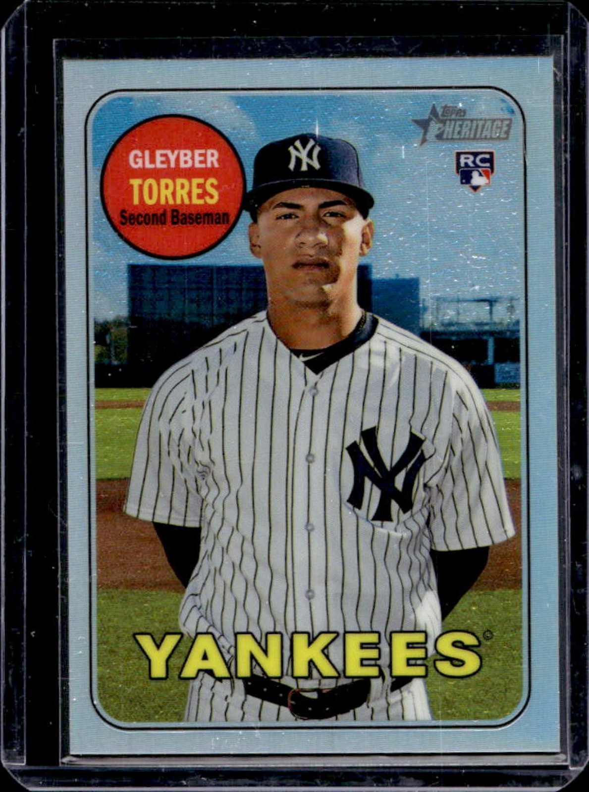 2018 Topps Heritage Gleyber Torres Chrome RC Refractor Rookie #/569 Yankees