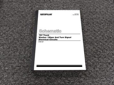 #ad Caterpillar 797 Truck Washer Wiper Electric Wiring Diagram Schematic Manual 5YW1 $195.30