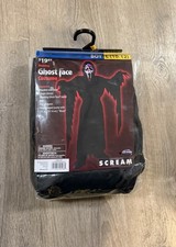 1997 Scream Bleeding Ghost Face Costume Mask Fun World Easter Unlimited L Boys