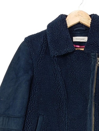 NAF NAF Giacca mezza stagione Donna Giacca Taglia IT 46 blu stile casual - Foto 3 di 5