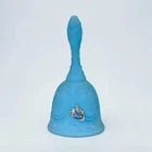 Vintage Fenton Satin Blue Mother And Child Bell 6.5" Sticker