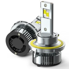 Auxito H13 9008 LED Headlight High Low Beam Bright White Mini Size CanBus Bulbs