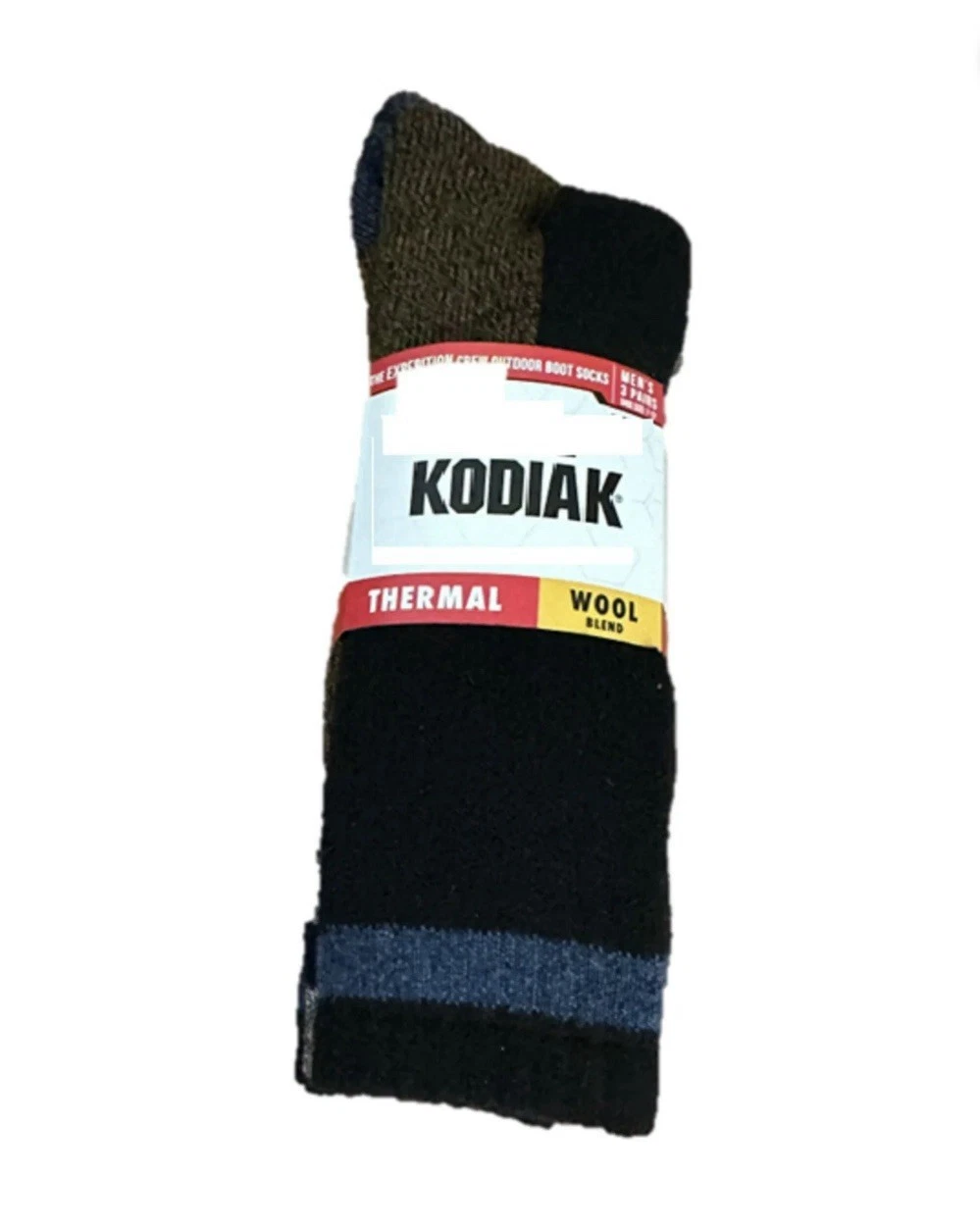 KODIAK MENS WOOL THERMAL SOCK BLKCHR