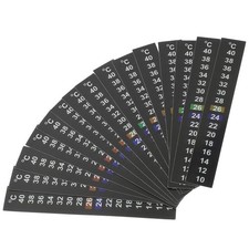 10Pcs Durable Thermometer Sticker Strips Stick on Aquarium and Cooking Use