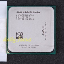 A8 Series A8-3870K 3GHz AD3870WNZ43GX CPU Processor Socket FM1 4MB *yt