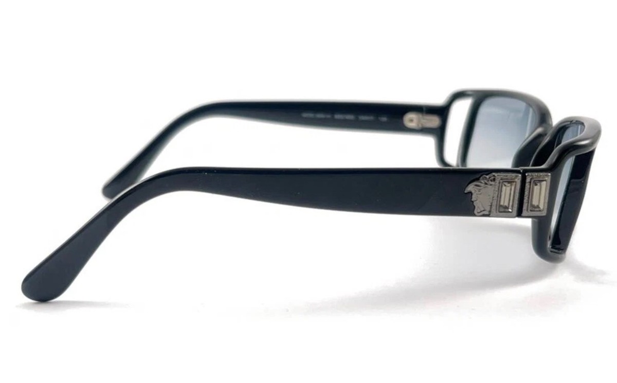 Authentic Versace MOD 554-H Medusa Black Sunglasses Vintage 2000s