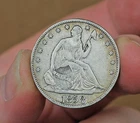 1858 O Seated Liberty 90% Silver Half-Dollar No Arrows with Motto