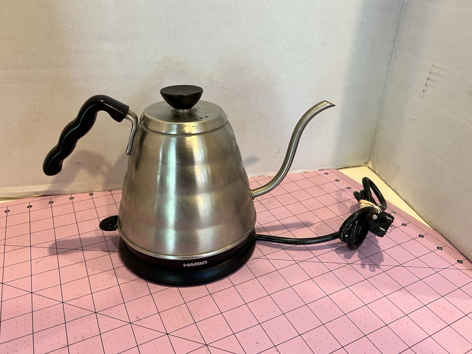 Hario Buono V60 EVKB-80U Electric Gooseneck Kettle 0.8L Stainless Steel Silver