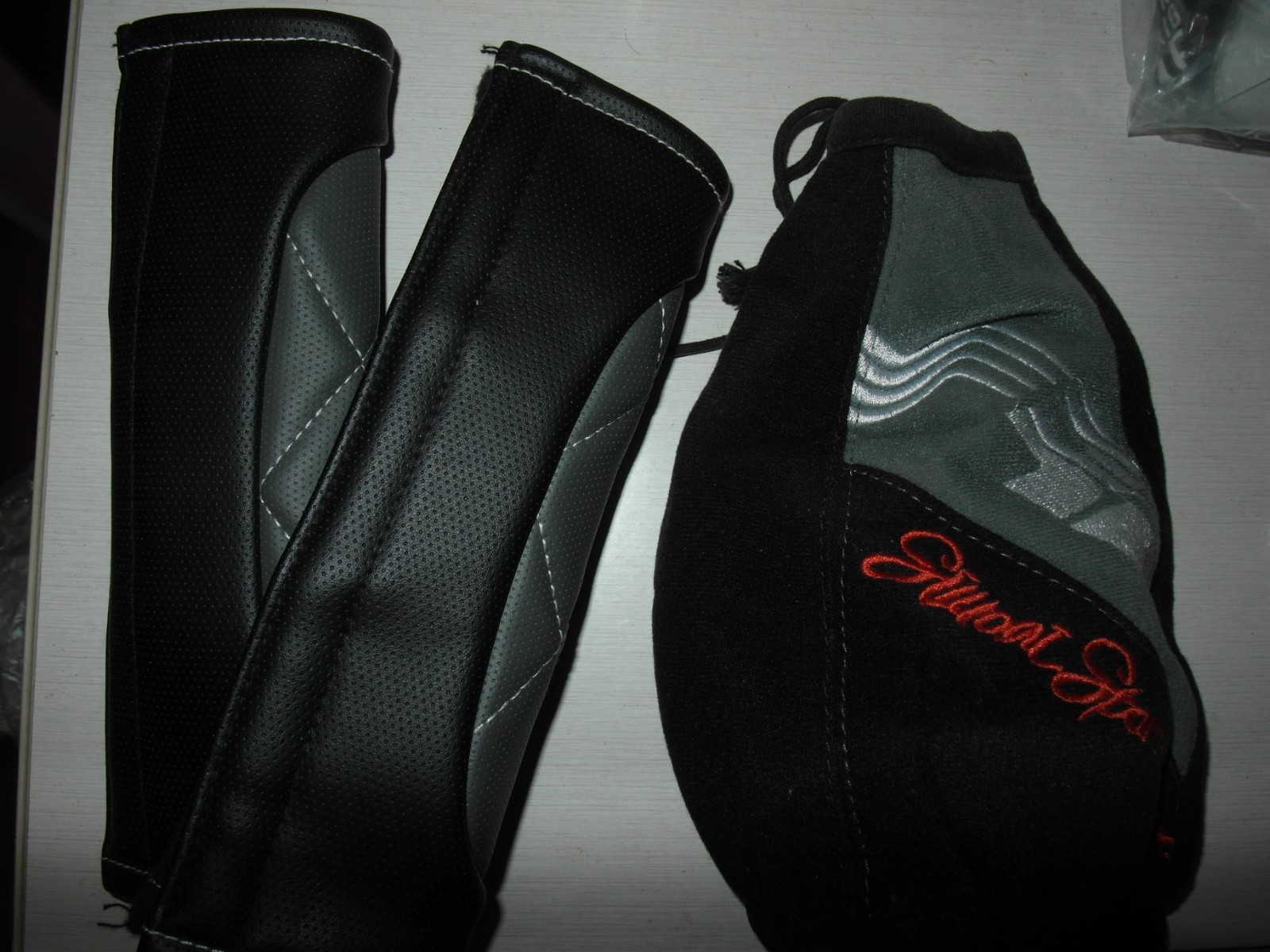 Tuning leva cambio cuffia cinture carbonio OMP Simonini racing set grigio nero