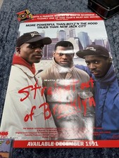 Straight Out of Brooklyn Poster - 1991 Video Store Promo - HBO Urban Film