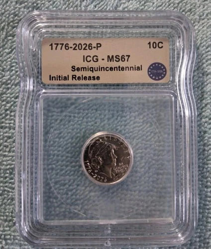 Photo of a 2026-P Roosevelt Dime from an eBay listing that sold on Jul 20, 2026