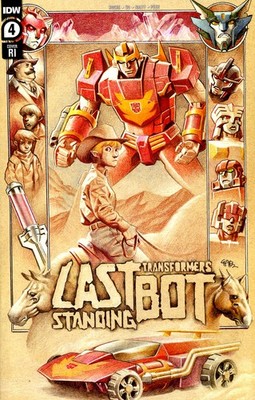 Transformers: Last Bot Standing #4E VF/NM; IDW | RI 1:10 variant - w/Bag+Board