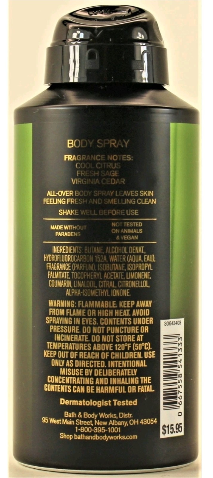 QTY 4 - Bath & Body Works WOODLANDS Deodorant Deodorizing Body Spray Men 3.7oz