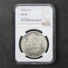 1880-CC Morgan Silver Dollar $1 - NGC MS62 - Carson City