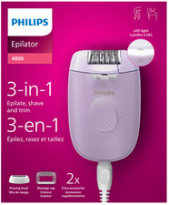 Philips Series 4000 Dry Corded Epilator Epilate, Shave and Trim
