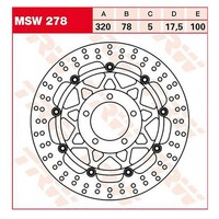 TRW Bremsscheibe (FüR: Triumph Tiger 1050 115NG 07-11 Vorne )