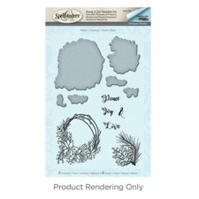 Spellbinders Stamp  Die Set - Wreath, SDS-093, by Stephanie Low