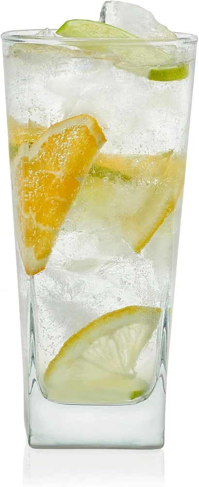 Durable Lead-Free Tall Tumbler Glass Set with Heavy Base