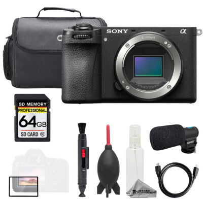 Sony a7C II Black (Body) + Mic + 64GB + Bag+ Screen Protector- Basic Kit