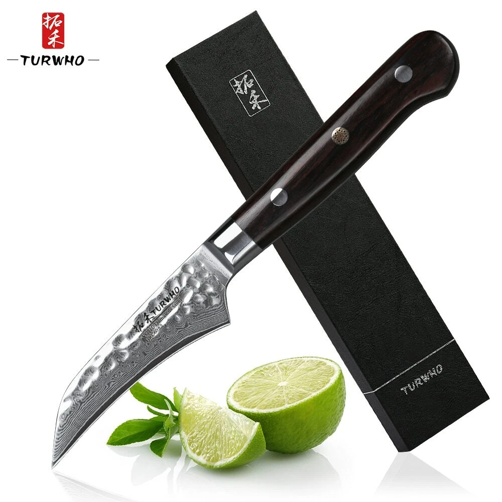 New Premium 3.5" Birds Beak Paring Knife Japanese Damascus Steel Chef Knife
Opens in a new window or