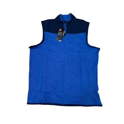 Under Armour Golf ColdGear Storm Sweaterfleece Full Zip Weste, blau, NEU
