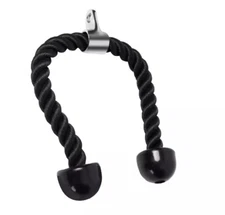 Dual Grip Tricep Rope, Pull Down Cable Machine Attachment