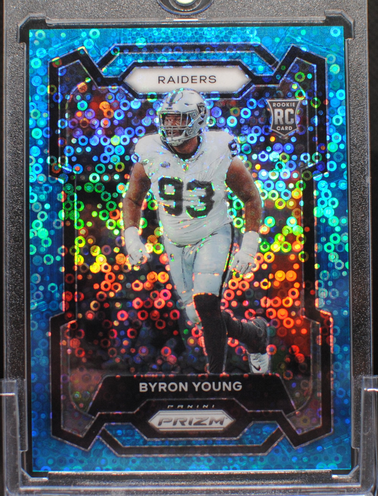 2023 Panini Prizm - Rookies Blue No Huddle Prizm #355 Byron Young /95 (RC)