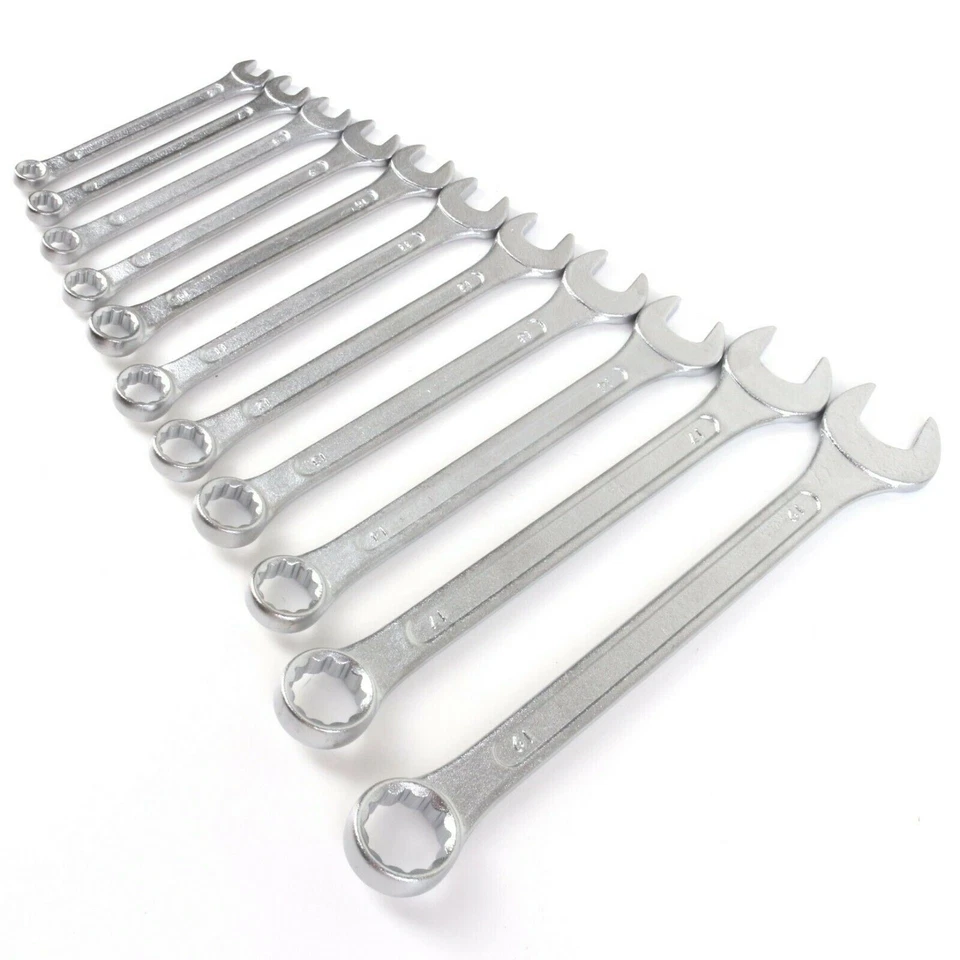 COMBINATION SPANNERS 11Pc Set Closed Ring Open End 6mm 8mm 9mm 10mm 11mm 12mm UK - Image 2 of 4