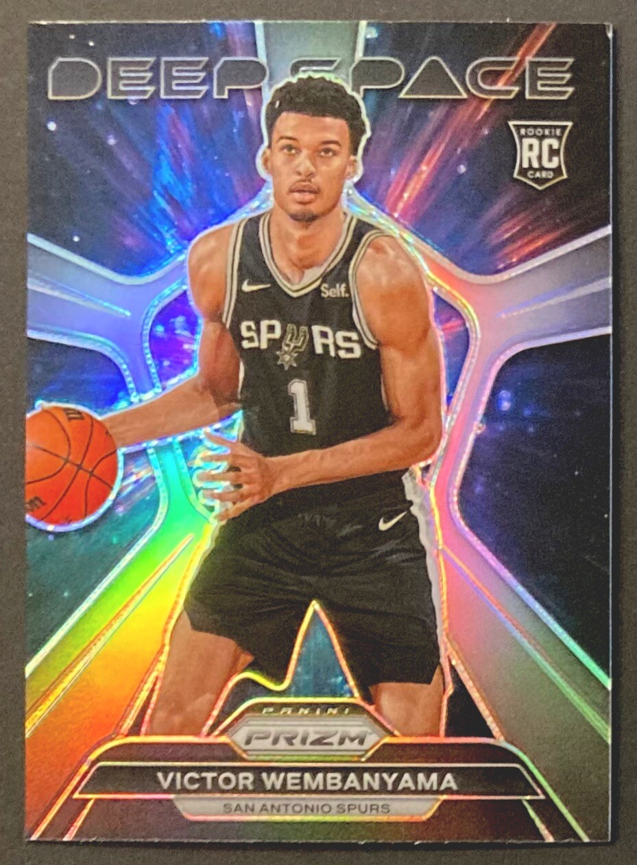 2023-24 Panini Prizm Victor Wembanyama RC Rookie Deep Space SILVER PRIZM #1 🔥