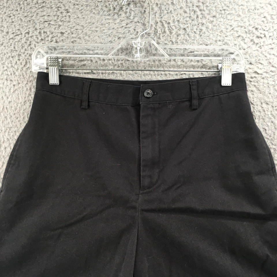 Pantalones Cortos Chinos Ralph Lauren Para Mujer 4 (Actual 28X5) Negros Tiro Alto Bolsillos Cremallera Mosca Foto 2 de 4