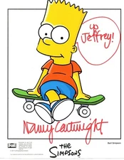 Nancy Cartwright Voice of Bart Simpson AUTOGRAPHED 8X10 Photo as pictured