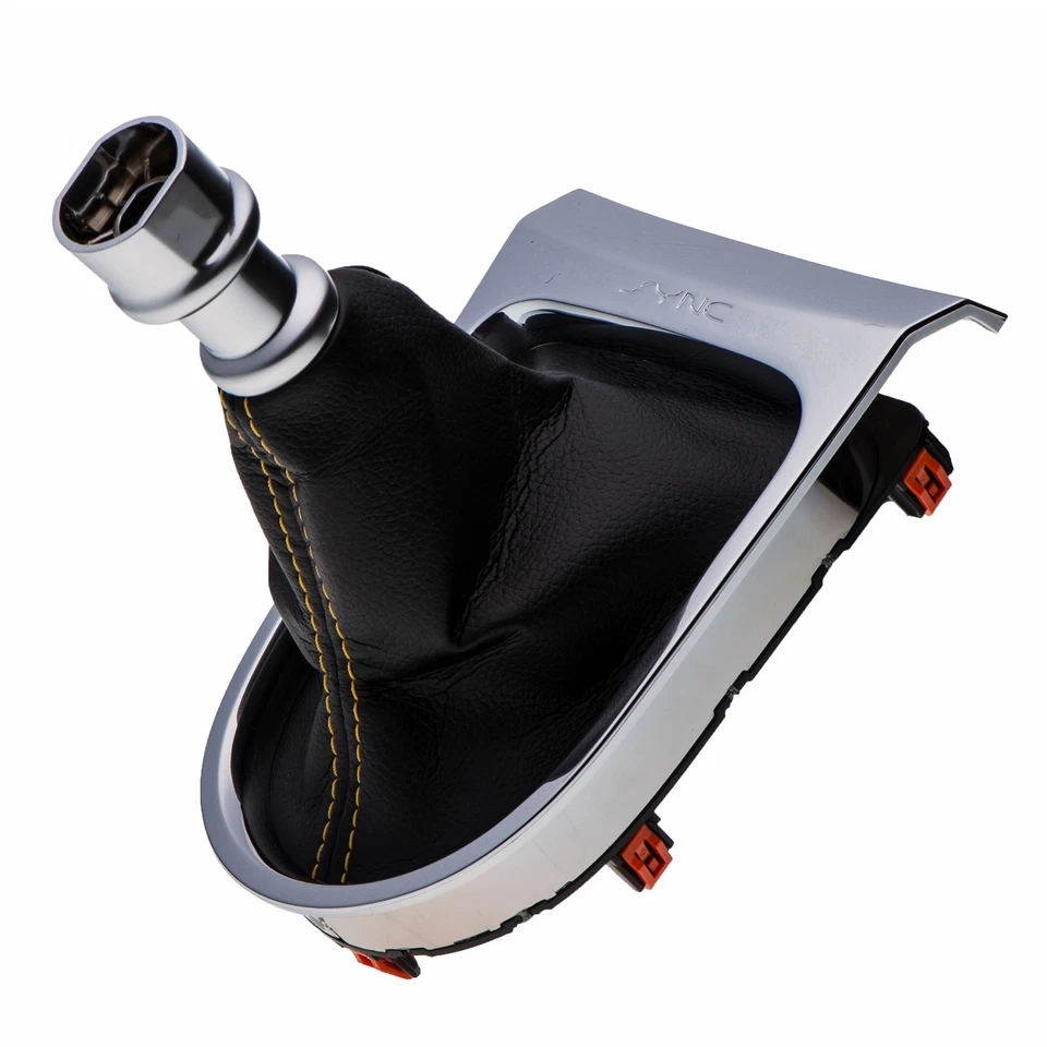 OEM Manual Gear Shift Knob Boot Trim Yellow 2016-2017 Ford Mustang GR3Z7277CA - Image 2 of 4