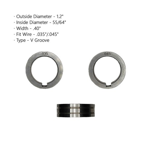 Drive Roll .023 .030 .035 .045 Knurled V U-Groove Wire Feed For MIG Welders New - Picture 77 of 90