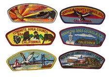 Lot of California Councils 1/2 Dozen BSA CSPs Mint CSP (BHP2246)