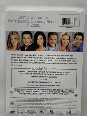 FRIENDS The Complete 8th Season DVD DISC 25 Years 883929686698|