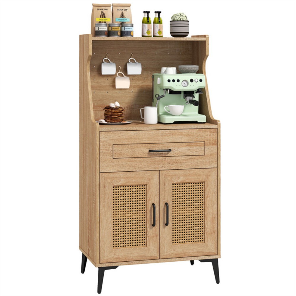 Coffee Bar Cabinet with Storage for Kitchen or Dining Room  