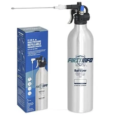 AEROSOL REFILLABLE CANISTER Fluid Oil Pressure Storage Sprayer 620c.c. FIRSTINFO
