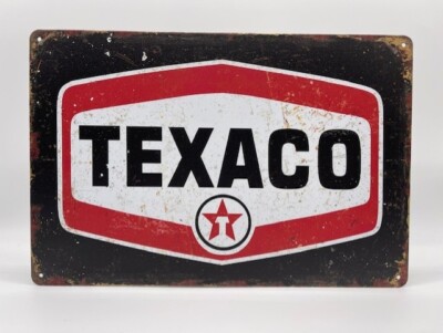 Blechschild Texaco 20x30cm Nostalgie Retro Reklame Vintage Geschenk Deko Garage